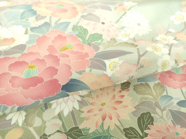 平和屋着物○訪問着 友禅 作家物 吉祥花文 暈し染め 上代