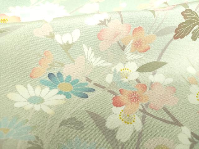 平和屋着物●訪問着　友禅　作家物　吉祥花文　暈し染め　上代40万　仮絵羽　正絹　逸品　未使用　DABE5344ps_5