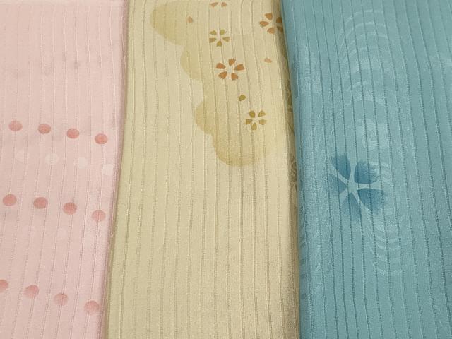 平和屋本店□夏物 和装小物 帯揚げ5枚 正絹 逸品 未使用 DZAA11149kh5