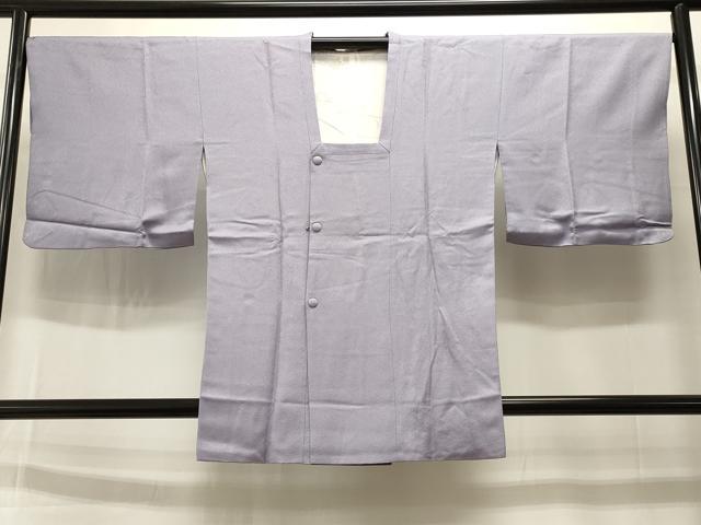 平和屋着物＃道行コート　紗綾形地紋　藤紫色　正絹　逸品　CAAT5901id