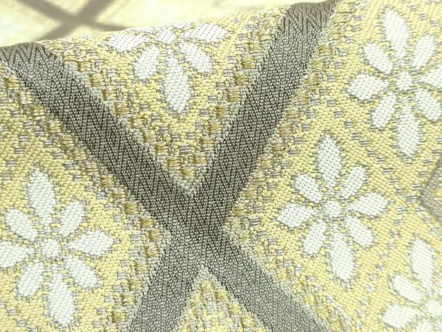 平和屋本店□最高級 人間国宝 北村武資 煌彩錦 六通柄袋帯 花菱紋 金糸