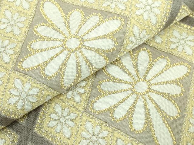 平和屋本店□最高級 人間国宝 北村武資 煌彩錦 六通柄袋帯 花菱紋 金糸