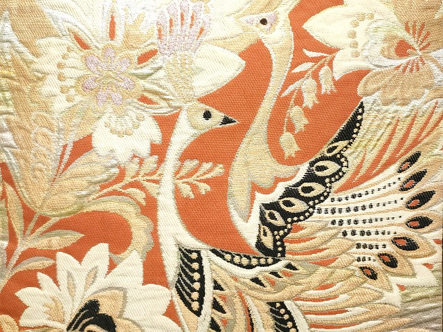 平和屋着物■袋帯 西陣 まとめて100点 鳳凰 向かい鶴 孔雀 人物 蝶 更紗 花柄 宝相華 金銀糸 など 未使用品あり 全て正絹 se3392
