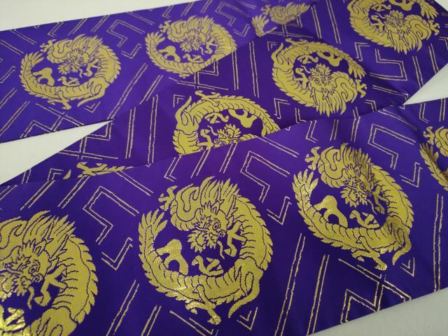 平和屋着物●半幅帯　龍の丸　金糸　DAAU5336ps