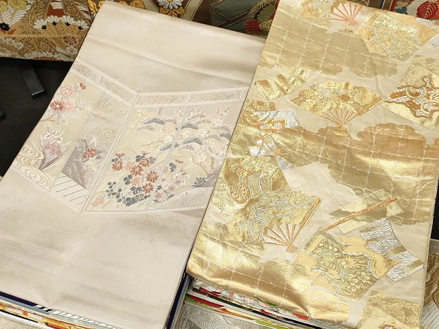 平和屋本店□袋帯 西陣 まとめて100点 向かい鳳凰 向かい鶴 向かい蝶