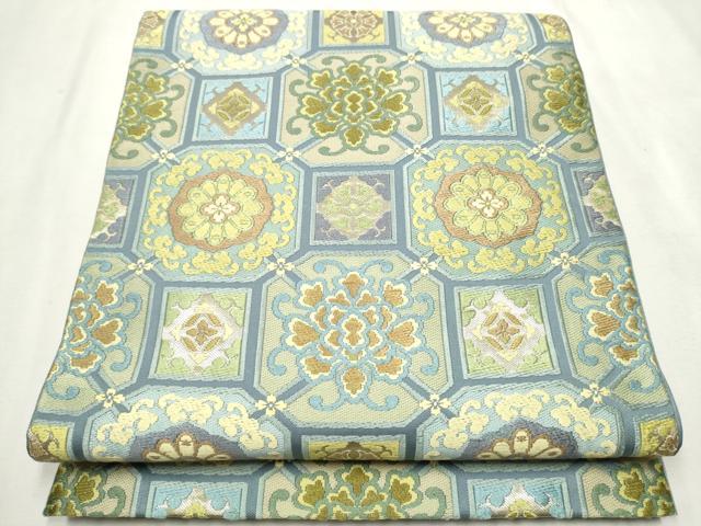 平和屋着物●極上　西陣　川島織物　六通柄　本袋帯　唐織　蜀江花文　金糸　正絹　逸品　CAAU9552hy