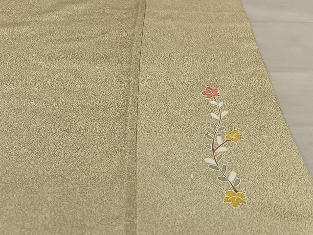 平和屋着物○染織工芸作家 京手描友禅 田村信之 訪問着 草花