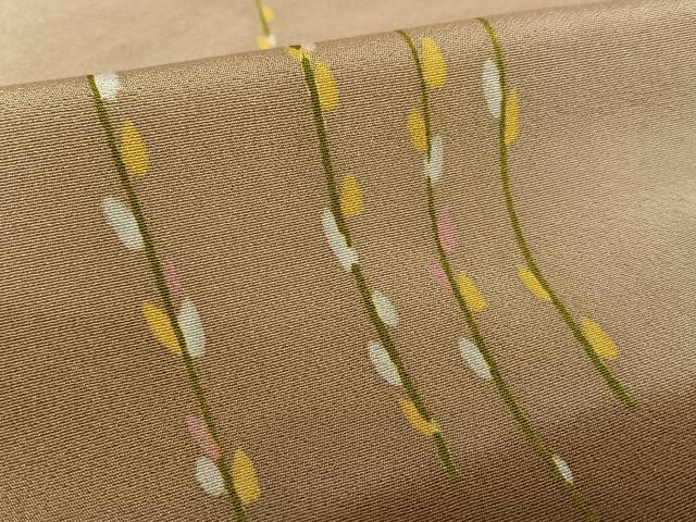 平和屋着物○訪問着 草花文 暈し染め ロング丈 正絹 逸品 AAAX0700zg