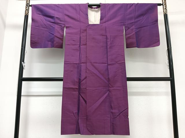 平和屋着物▽道行コート 単衣 雨コート 霞文 ロング丈 正絹 逸品