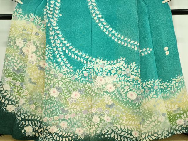 平和屋着物▽訪問着　単衣　作家物　辻が花　暈し染め　正絹　逸品　DAAT9881az_3