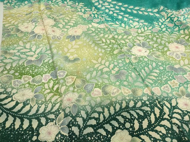 平和屋着物▽訪問着　単衣　作家物　辻が花　暈し染め　正絹　逸品　DAAT9881az_4