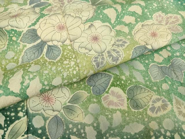 平和屋着物▽訪問着　単衣　作家物　辻が花　暈し染め　正絹　逸品　DAAT9881az_5
