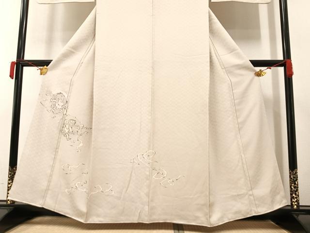 平和屋着物○花織 訪問着 手描き 風神雷神 正絹 逸品 AAAY5923ph