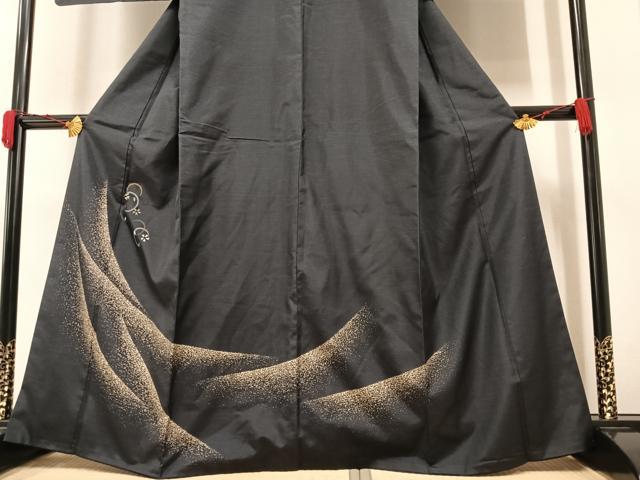 平和屋着物○本場染大島紬 訪問着 舞桜 金彩 正絹 逸品 AAAY5623ph