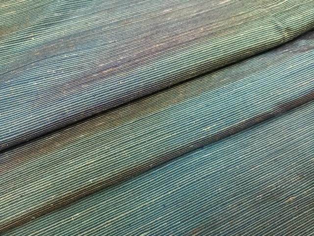 平和屋着物●菅原工房　菅原結作　漢方染紬　霞文　正絹　逸品　AAAY5937ph