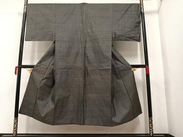 平和屋着物●男性　本場大島紬　120亀甲　総詰め　正絹　逸品　AAAY5944ph