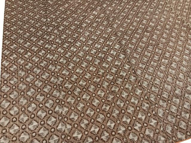 平和屋着物○本場大島紬 割込絣 抽象文様 正絹 逸品 AAAY5984ph