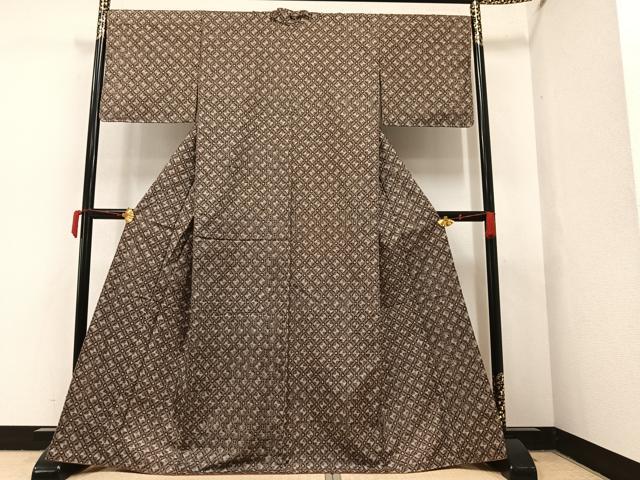 平和屋着物●本場大島紬　割込絣　抽象文様　正絹　逸品　AAAY5984ph 平和屋着物○本場大島紬 割込絣 抽象文様 正絹 逸品 AAAY5984ph 希少