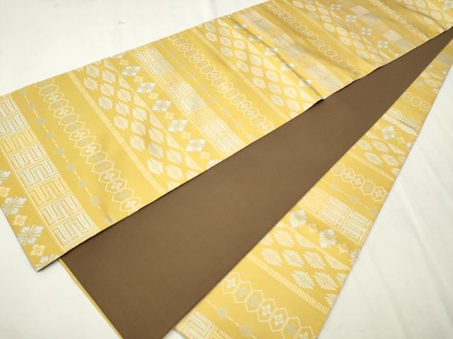 平和屋着物●全通柄袋帯　横段吉祥文　やまと誂製　正絹　逸品　CAAV7119hy 平和屋着物○全通柄袋帯 横段吉祥文 やまと誂製 正絹