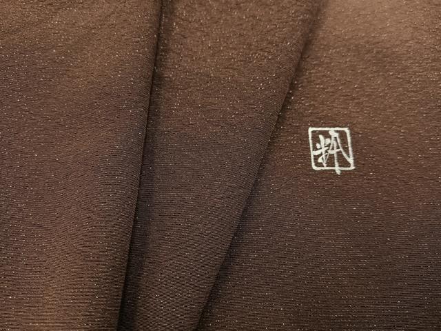 平和屋着物●希香粋　小西廣光　色無地　銀通し地　正絹　逸品　AAAY7886ph