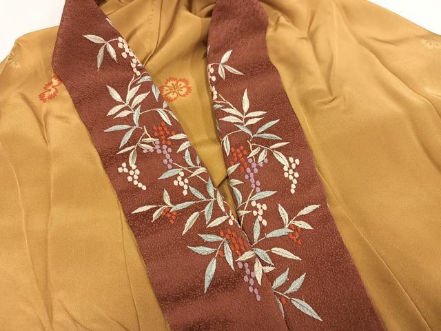 平和屋着物○長襦袢 無双仕立て 舞桜文 やまと誂製 正絹 逸品 AAAZ2431ph