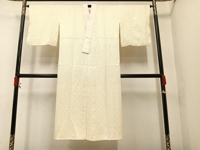 平和屋着物●長襦袢　袷　総絞り　正絹　逸品　AAAY7947ph