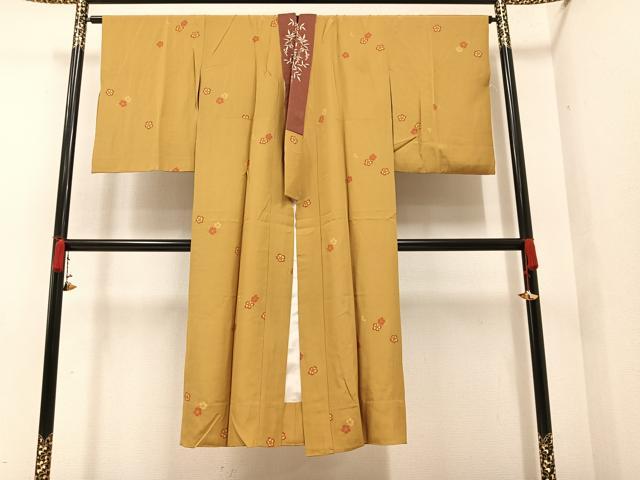 平和屋着物●長襦袢　無双仕立て　舞桜文　やまと誂製　正絹　逸品　AAAY7939ph