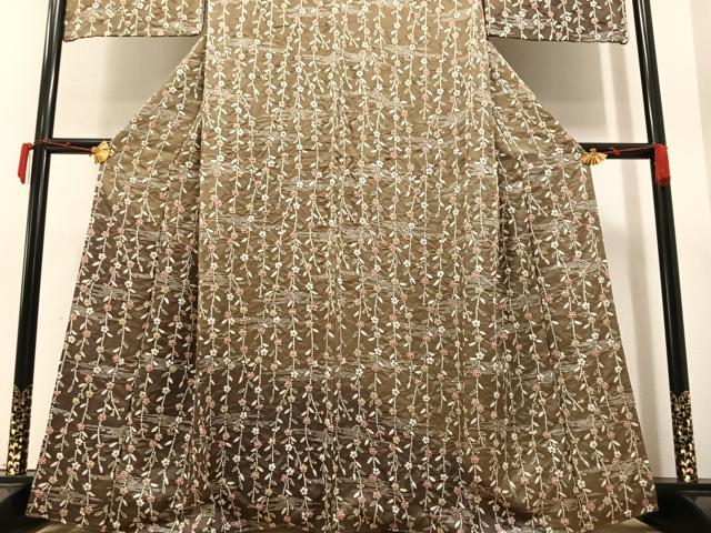 平和屋着物○訪問着 草花間道 暈し染め 正絹 逸品 AAAY7956ph