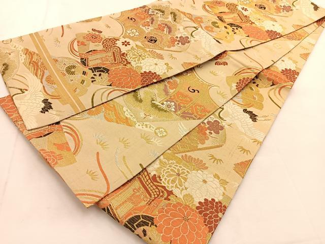 平和屋着物▽紬 反物 着尺 アンサンブル みじん格子 逸品 未使用