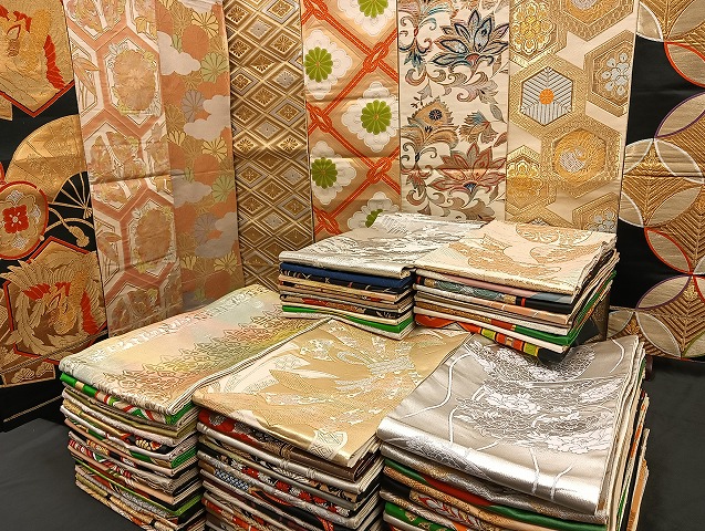 平和屋着物■袋帯 西陣 まとめて100点 鶴 向かい蝶 更紗 花柄 宝相華 金銀糸 など 着用可能多数 未使用品あり 全て正絹 mmm005 平和屋着物□袋帯 西陣 まとめて100点 鳳凰 鶴 向かい蝶 風景 更紗 花