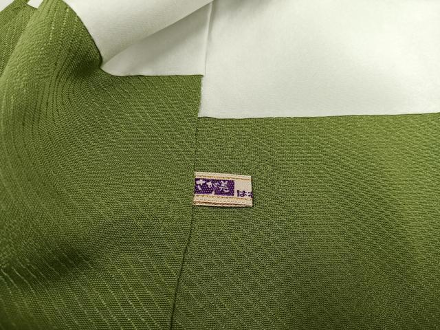 平和屋着物○上質な色無地 草花地紋 さが美扱い 正絹 逸品 AAAY8660ph