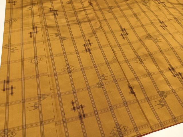 平和屋着物○本場琉球絣 飛鳥文 正絹 逸品 AAAZ0557ph