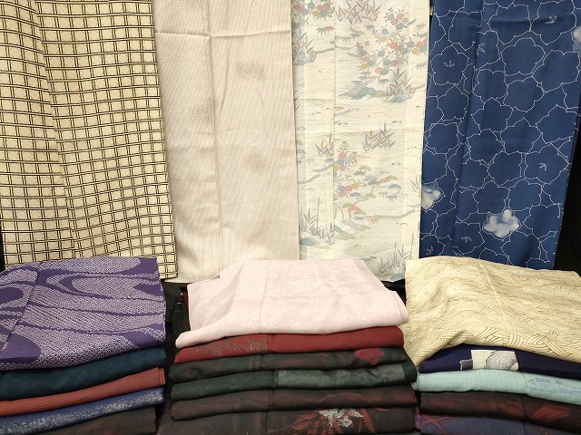 平和屋本店■夏物 小紋 絽 紗 まとめて20点 花柄 着用可能多数 全て正絹 se3499