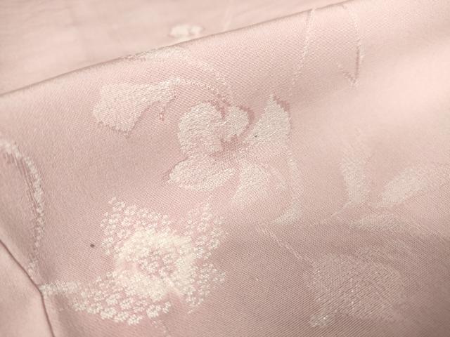 平和屋着物▽上質な小紋 単衣 絞り 枝花文 ラメ 正絹 逸品