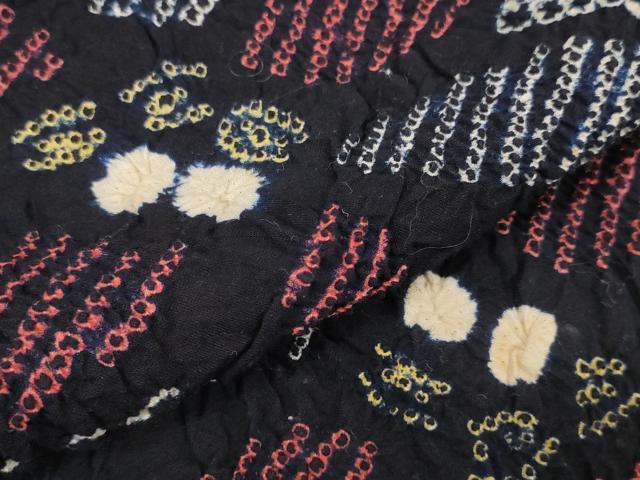 平和屋本店■極上　夏物　浴衣　有松鳴海絞り　反物　着尺　湯のし前　花繋ぎ　綿　逸品　未使用　DZAA11236kh5_3