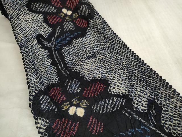 平和屋本店■極上　夏物　浴衣　有松鳴海絞り　反物　着尺　湯のし前　花繋ぎ　綿　逸品　未使用　DZAA11236kh5_2
