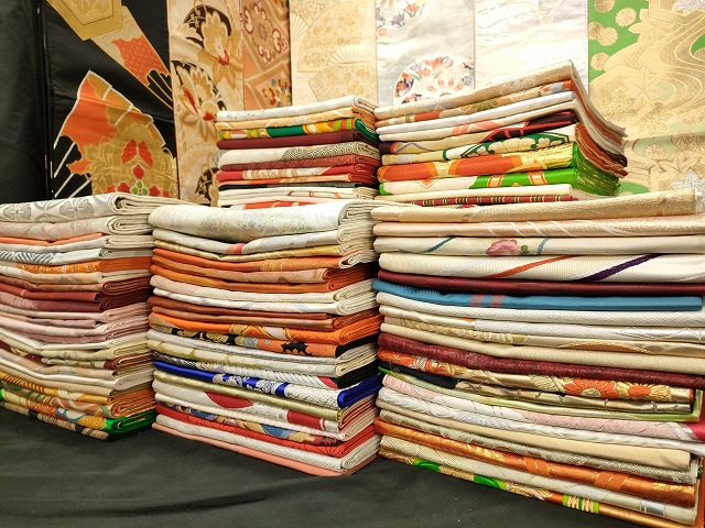 人気定番，人気 平和屋着物■袋帯 西陣 まとめて100点 向い鶴 鴛鴦 孔雀羽 蝶 人物 風景 松竹梅 花柄 佐賀錦 前田眞織物謹製 未使用品あり 全て正絹 mmm926