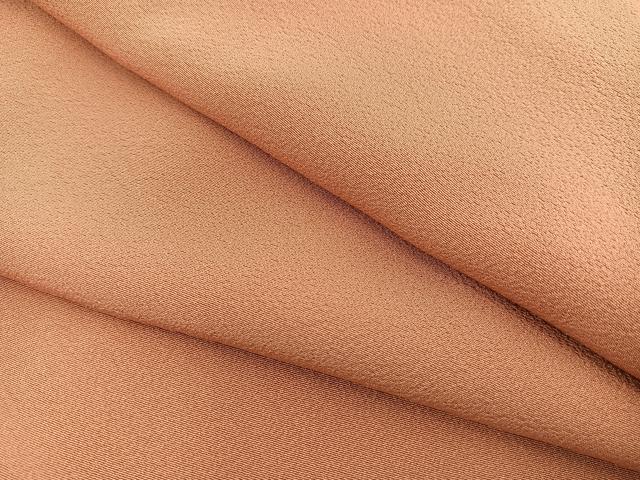 平和屋着物●上質な色無地　曙色　正絹　逸品　BAAU7119gt