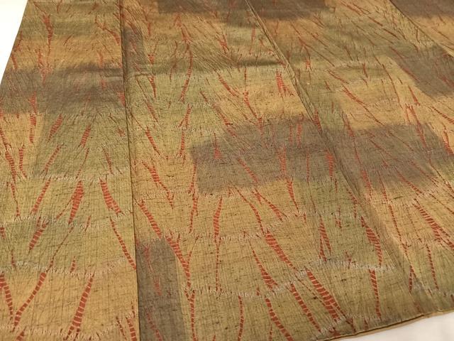 平和屋着物○上質な紬 杢目絞り 正絹 逸品 AAAZ3154np