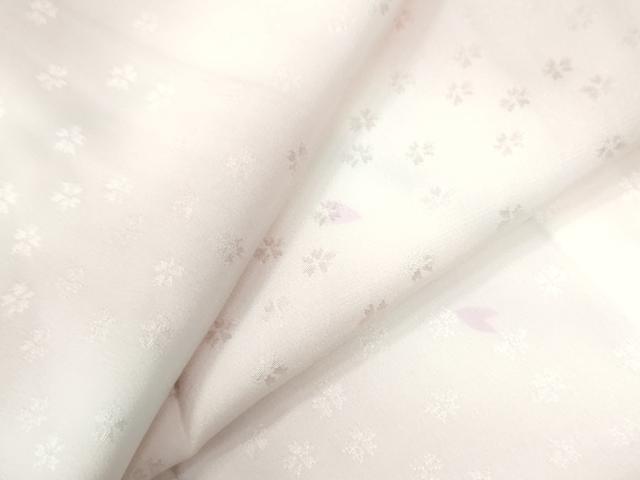 平和屋着物●長襦袢　舞桜地紋　暈し染め　西武百貨店扱い　正絹　逸品　未使用　CAAW7289yc