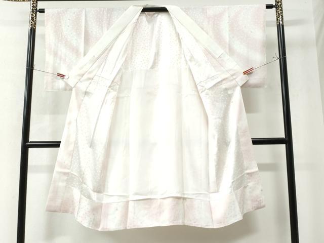 平和屋着物○長襦袢 舞桜地紋 暈し染め 西武百貨店扱い 正絹 逸品