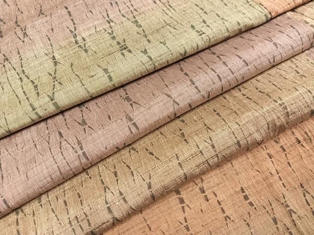 平和屋着物●上質な紬　絞り　正絹　逸品　AAAZ5068ph