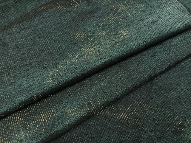 平和屋着物●上質な紬　麻の葉文様　正絹　逸品　AAAZ5082ph