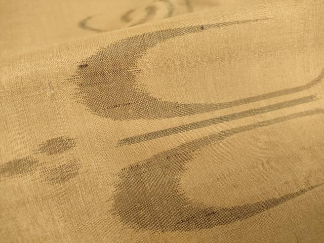 平和屋着物▽上質な紬 単衣 燕絣 正絹 逸品 未使用 DAAV5419az