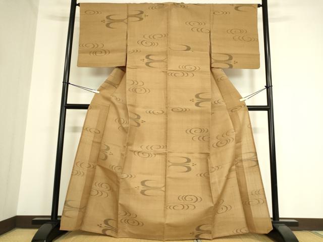 平和屋着物▽上質な紬 　単衣　 燕絣　正絹　逸品　未使用　DAAV5419az 平和屋着物▽上質な紬 単衣 燕絣 正絹 逸品 未使用 DAAV5419az