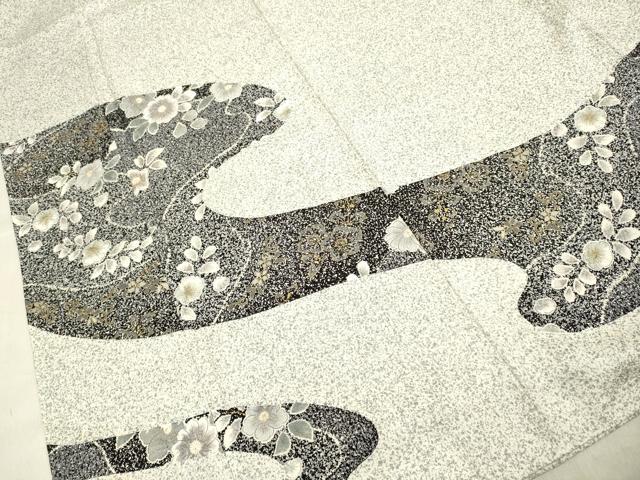 平和屋着物○訪問着 たたき染め 辻が花 金彩 正絹 逸品 DAAV3224du