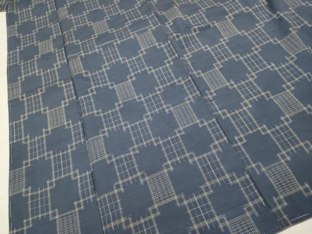 平和屋着物●彩美紬　格子　証紙付き  　正絹　逸品　未使用　DAAV3249du 平和屋着物○彩美紬 格子 証紙付き 正絹 逸品 未使用 DAAV3249du