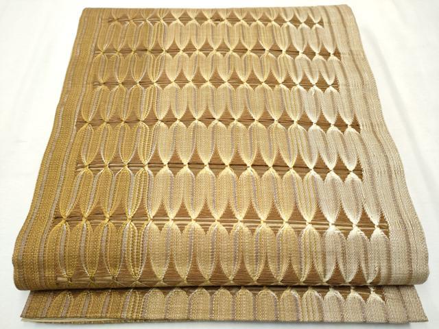 平和屋着物●両面　六通柄袋帯　吉祥文　銀糸　正絹　逸品　CAAX1404hy