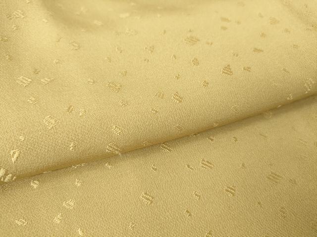 平和屋着物▽上質な色無地 単衣 箔散らし地紋 枯色 正絹 逸品