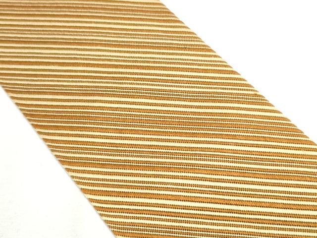 平和屋着物●男性　本場筑前博多織　角帯　斜線文　正絹　逸品　CAAX1545hy 平和屋着物○男性 本場筑前博多織 角帯 斜線文 正絹 逸品 CAAX1545hyの